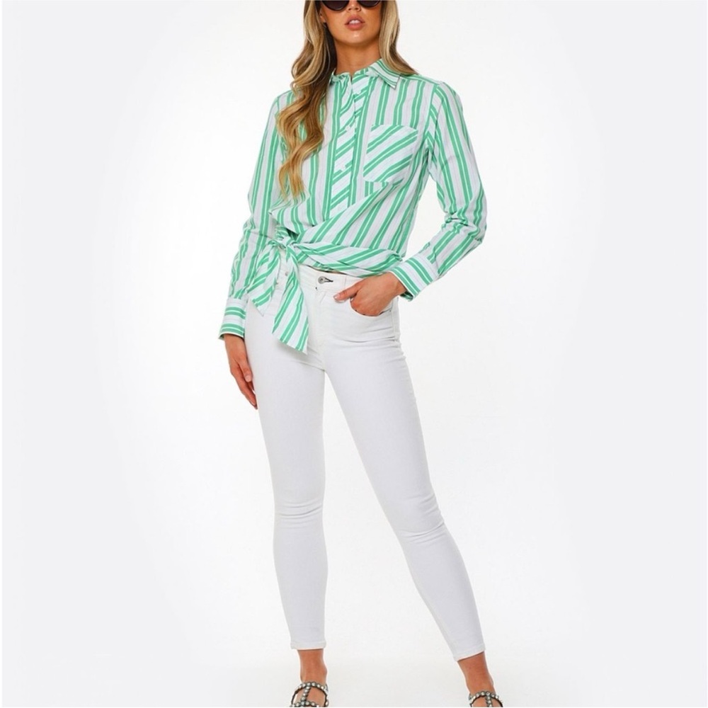 Ganni Tie Waist Blouse